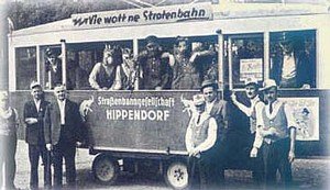 KG Hippendorf 1950: "Vie wött ne Strotenbahn".